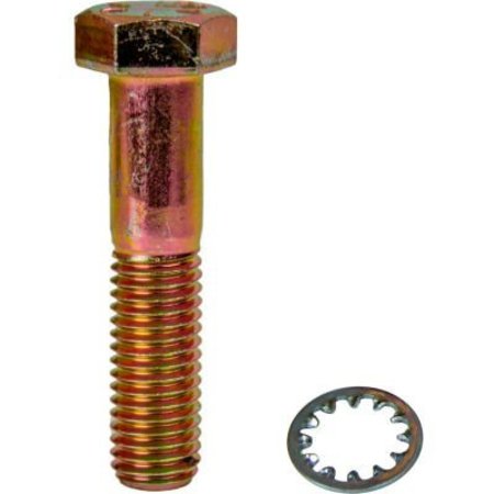 GF PROTECTION Guardian 5/8" -11 X 2-3/4" Bolt W/ Washer, For Use W/ Straight Loop Insert, Zinc-Plated Steel 259